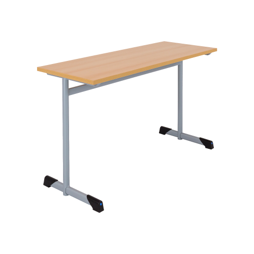 Zweier-Schülertisch Modell 3420, Tischplatte Melamin mit ABS-Kante