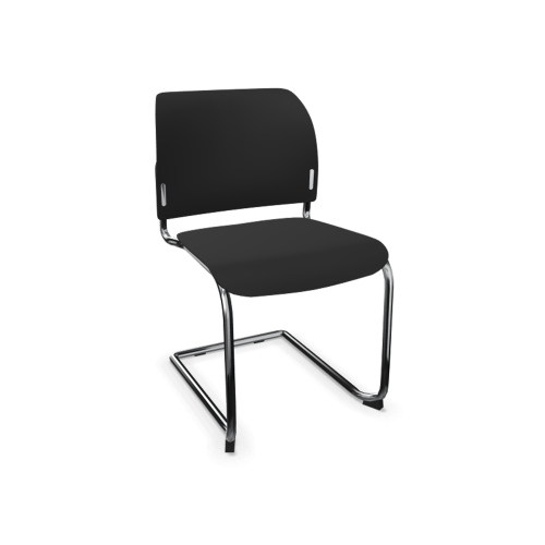 Stuhl ANABELLE mit Sitz aus Kunststoff