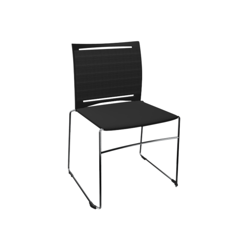 Stuhl Diane mit Netzrücken & Kunststoffsitz